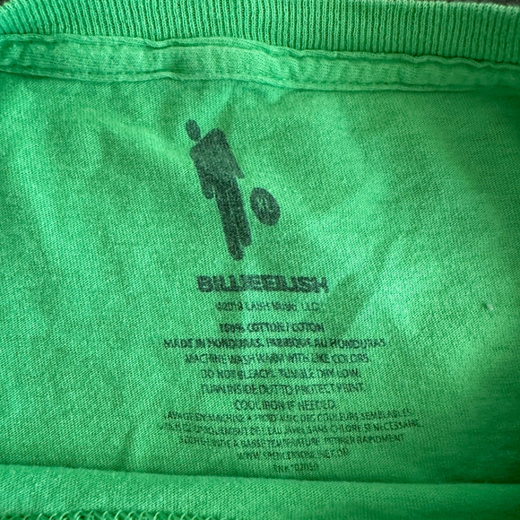 Billie Eilish Neon Green Long Sleeve Blosh Graphic Tee L Concert Merch Street - Picture 2 of 6